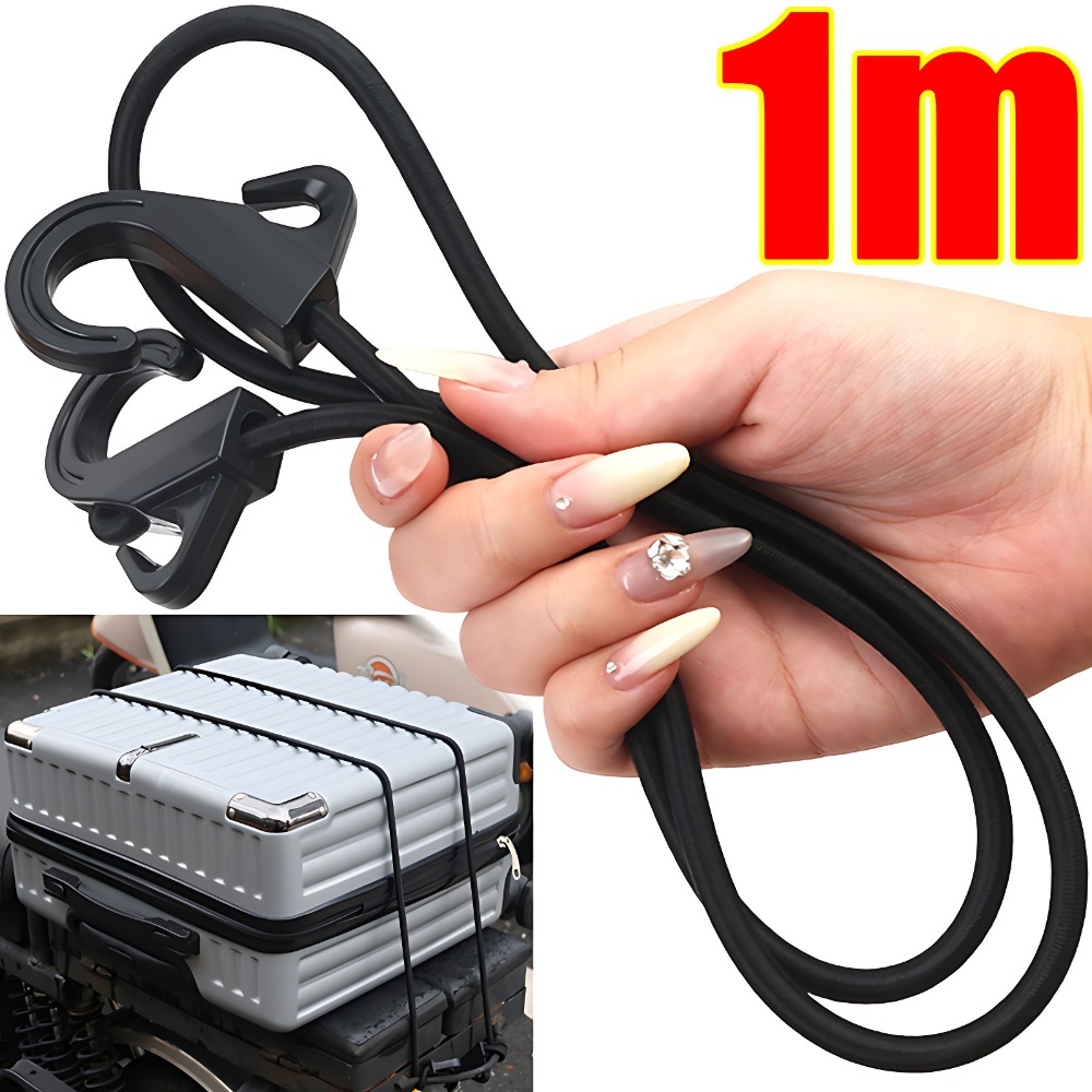 Motorcycle Gear Rack - 2/1pcs Heavy Duty Bungee Cord 1M