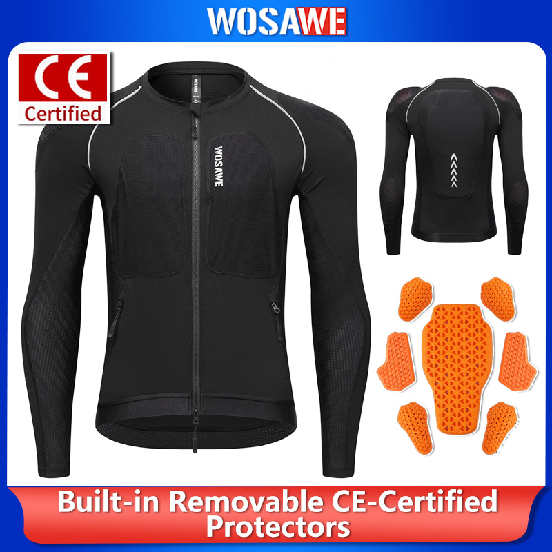 Motorcycle Gear Jacket - WOSAWE Motorcycle Body Armor Jacket Protective