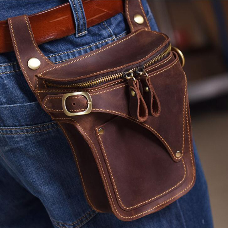Motorcycle Gear Vintage - Motorcycle Bag For Men Genuine Leather
