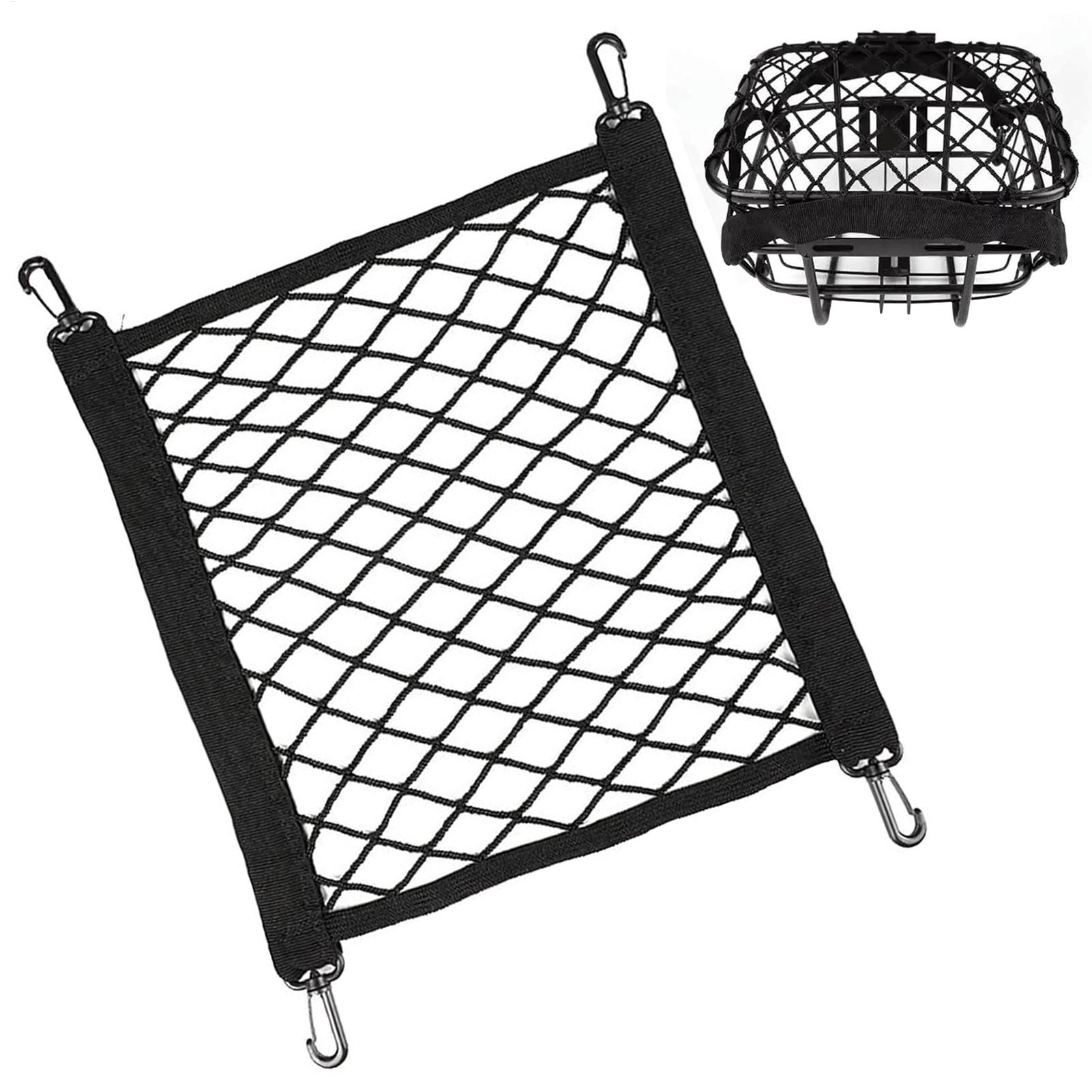 Motorcycle Gear Organizer - Motorcycle Cargo Net for Helmet Storage,