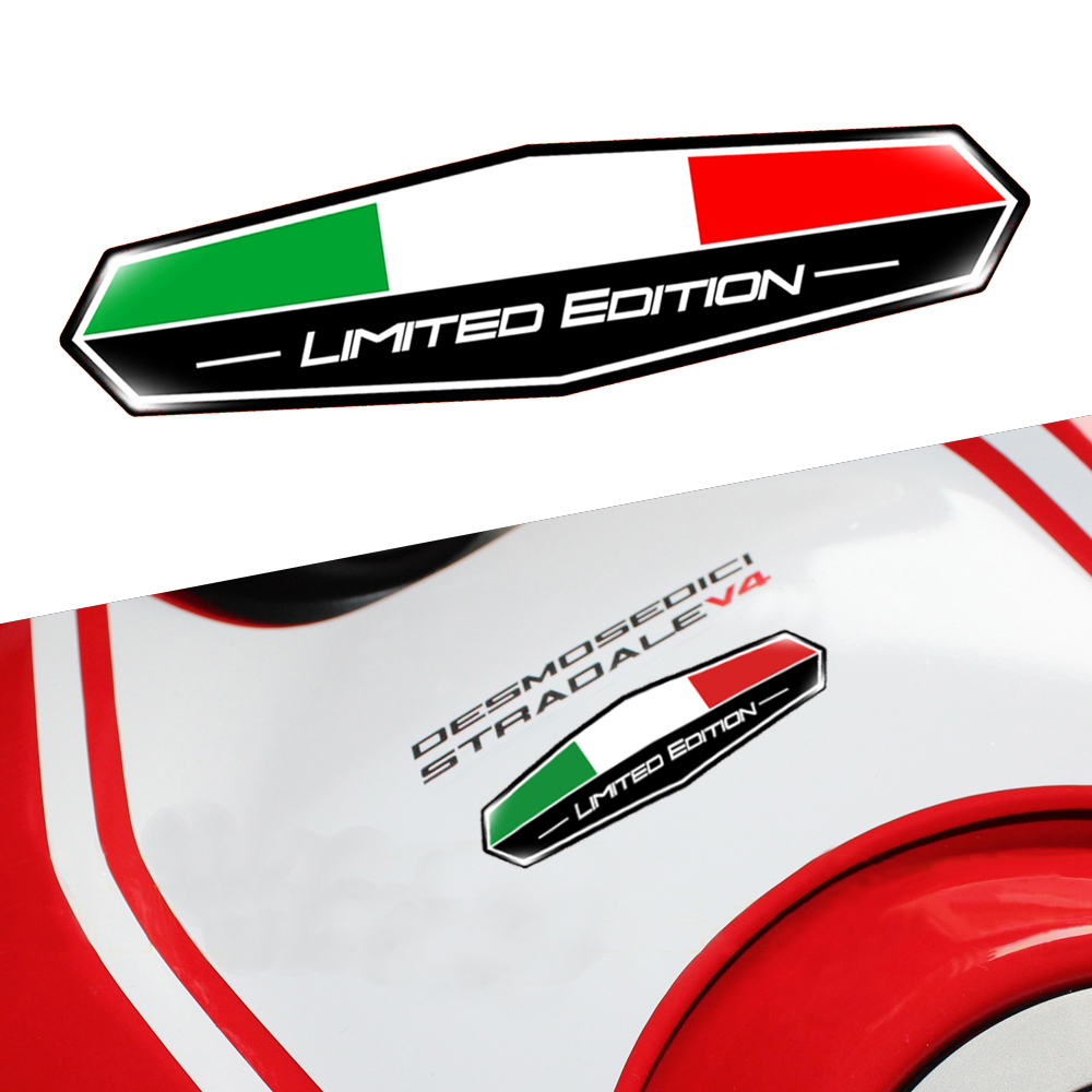 Motorcycle Gear Up - Italy Flag 3D Epoxy Sticker Motorcycle
