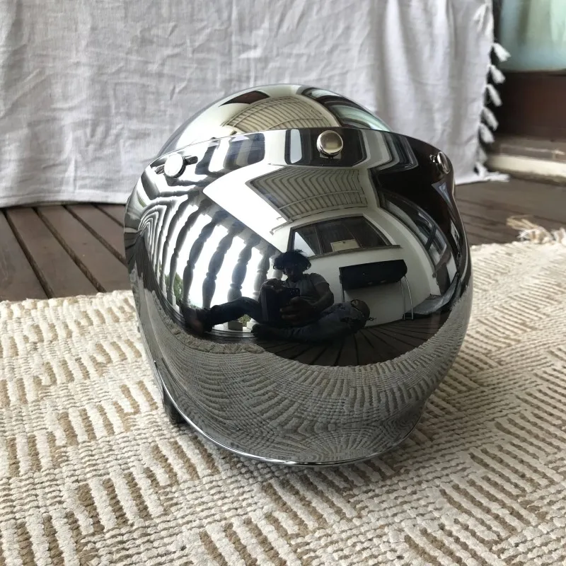 Mirror Silver Chrome Motorcycl - Motorcycle Gear Vintage recensione e prezzo