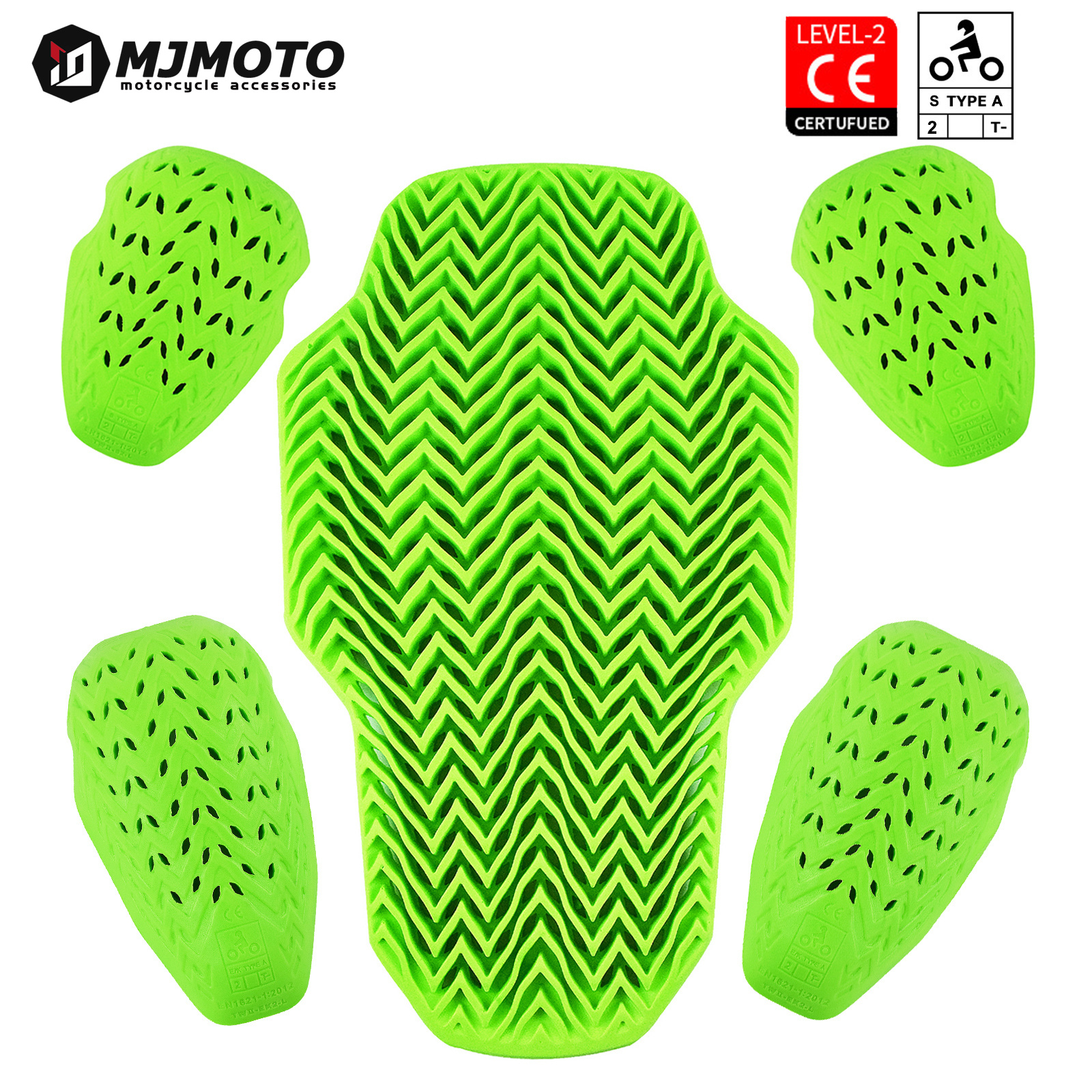 Green Motorcycle CE Level 2 Pr - Motorcycle Gear Jacket recensione e prezzo
