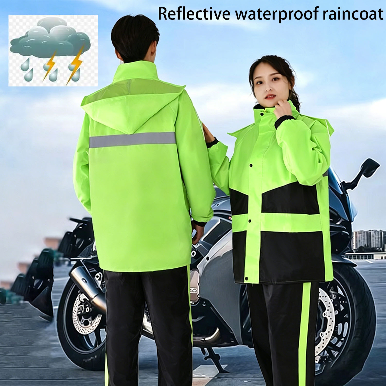 Motorcycle Raincoat Suits Men  - Motorcycle Gear Jacket recensione e prezzo