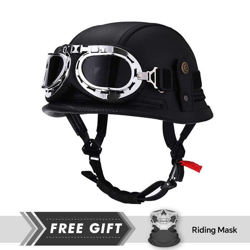 Classic Half Face Helmet Prote - Motorcycle Gear In Store recensione e prezzo