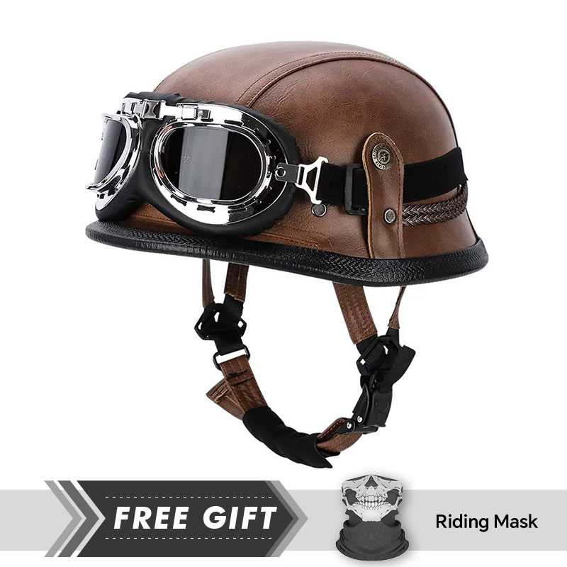 Classic Half Face Helmet Prote - Motorcycle Gear In Store recensione e prezzo
