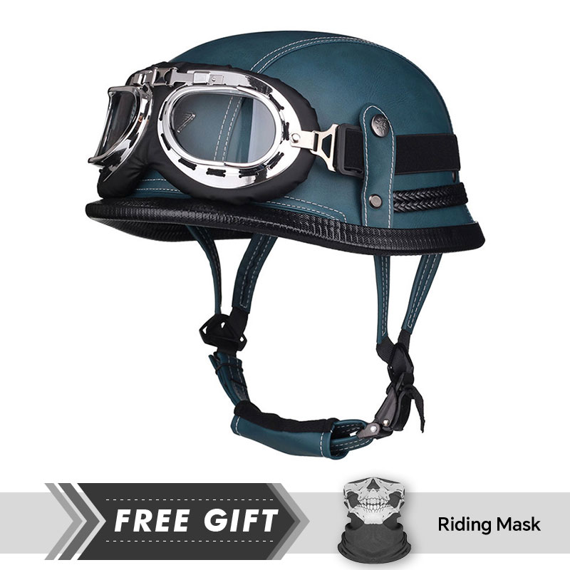Classic Half Face Helmet Prote - Motorcycle Gear In Store recensione e prezzo