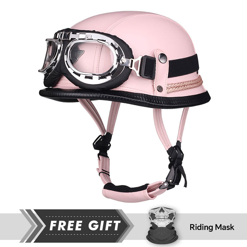 Classic Half Face Helmet Prote - Motorcycle Gear In Store recensione e prezzo