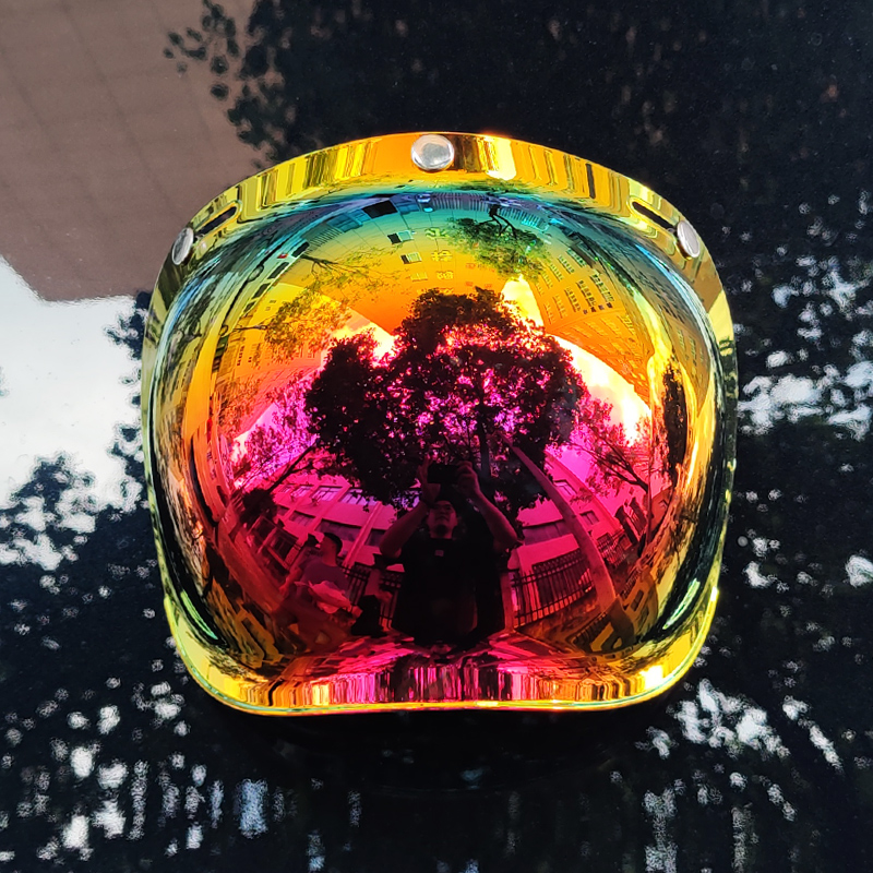 Motorcycle Helmet Bubble Visor - Motorcycle Gear Vintage recensione e prezzo
