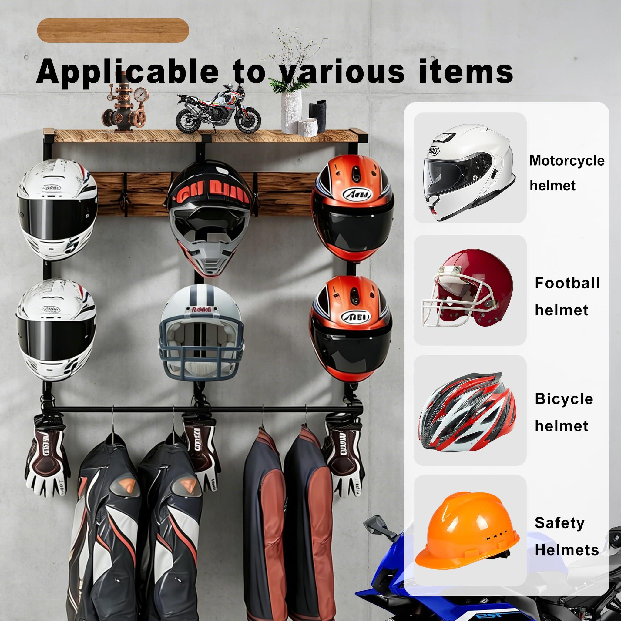 Wall-Mounted Motorcycle Gear O - Motorcycle Gear Rack recensione e prezzo