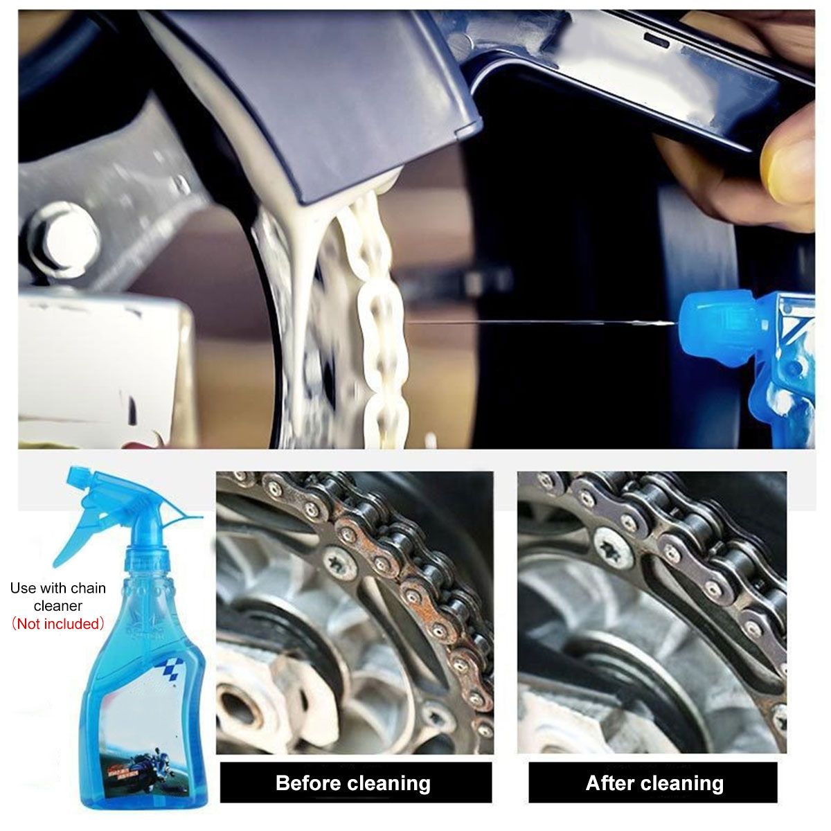 Motorcycle Bike Chain Cleaner  - Motorcycle Gear Up recensione e prezzo