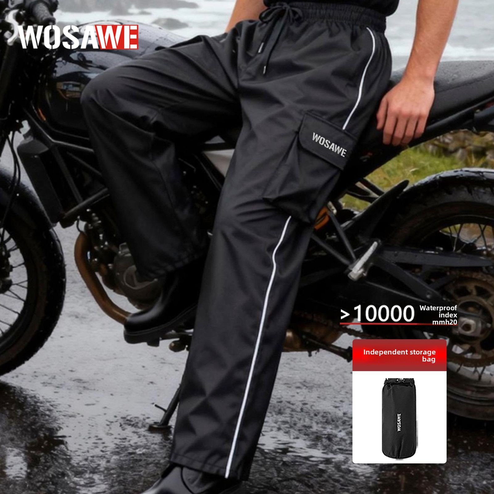 WOSAWE Motorcycle Rain Pants R - Motorcycle Gear For Men recensione e prezzo