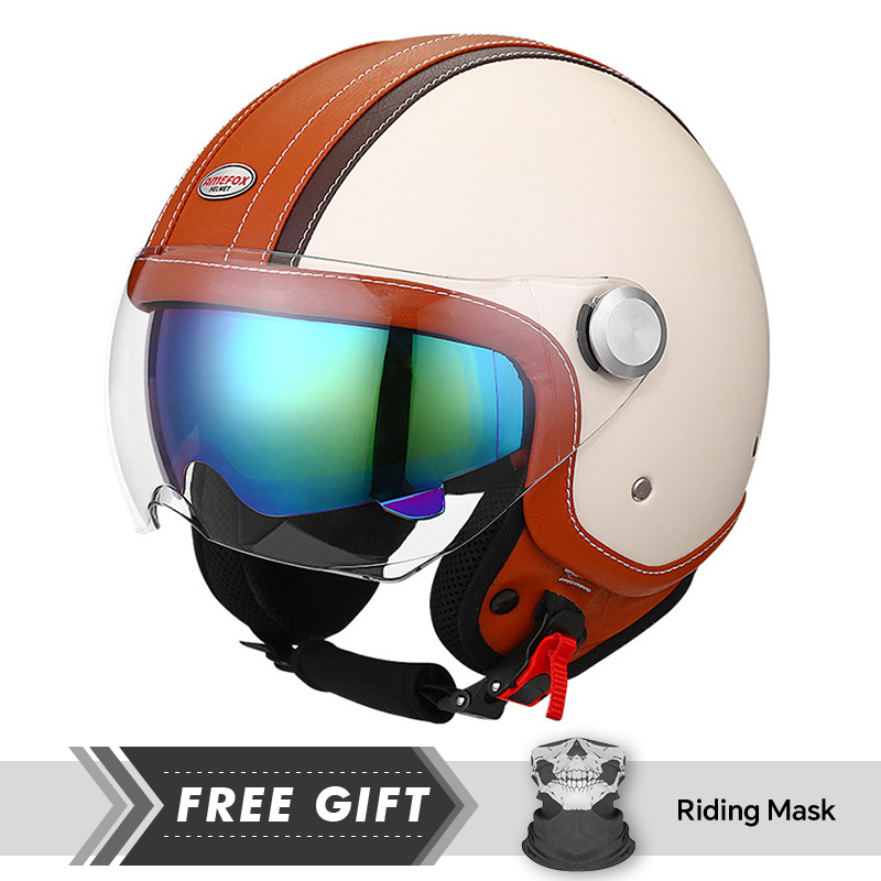 White Orange Original Open Fac - Motorcycle Gear In Store recensione e prezzo
