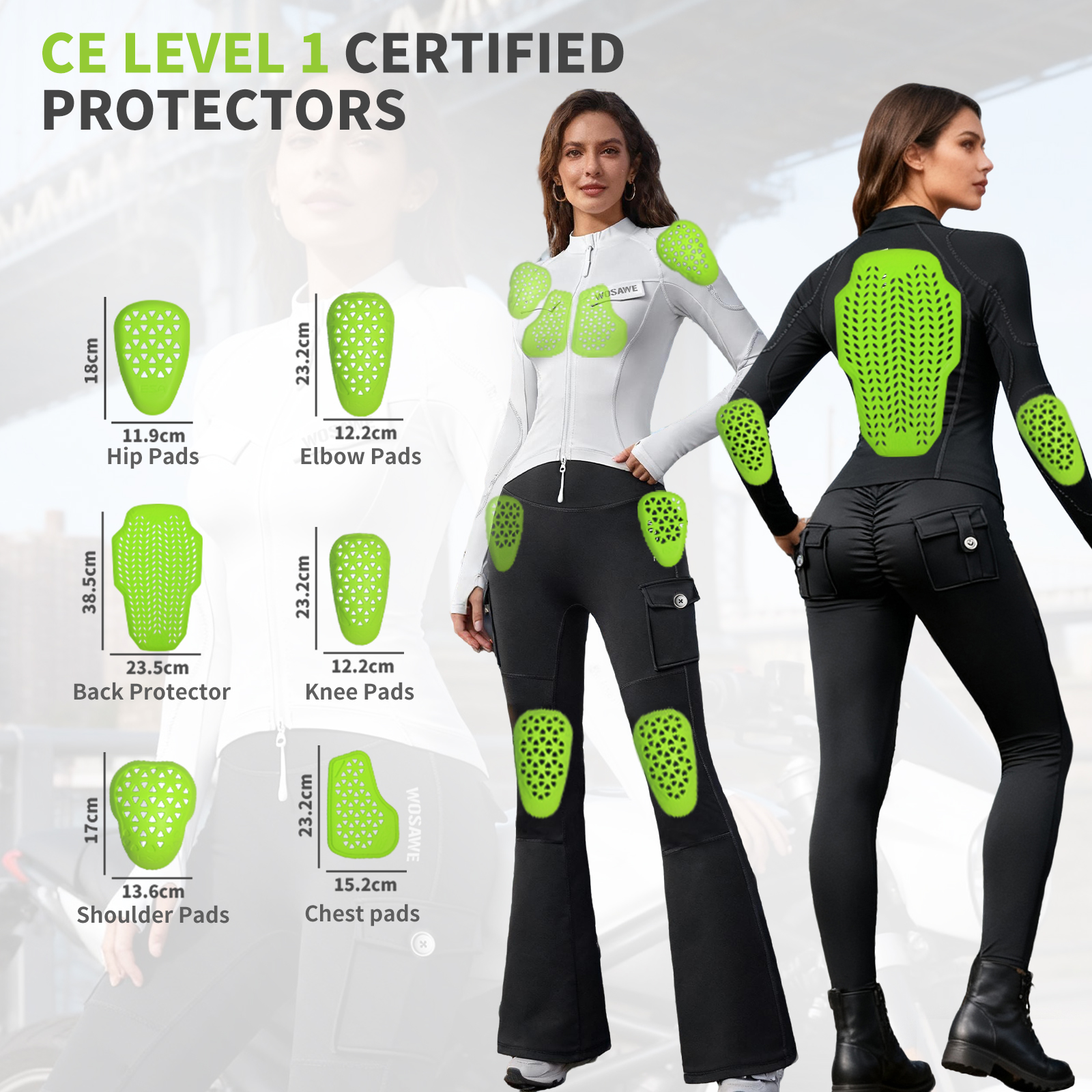 WOSAWE Motorcycle Jacket Inser - Motorcycle Gear Jacket recensione e prezzo