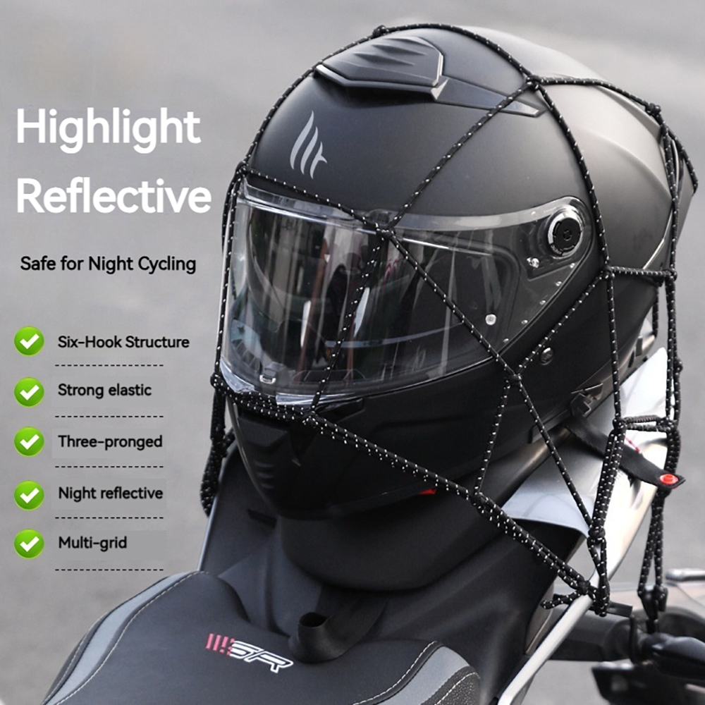 6 Hooks Luggage Net Protective - Motorcycle Gear Organizer recensione e prezzo