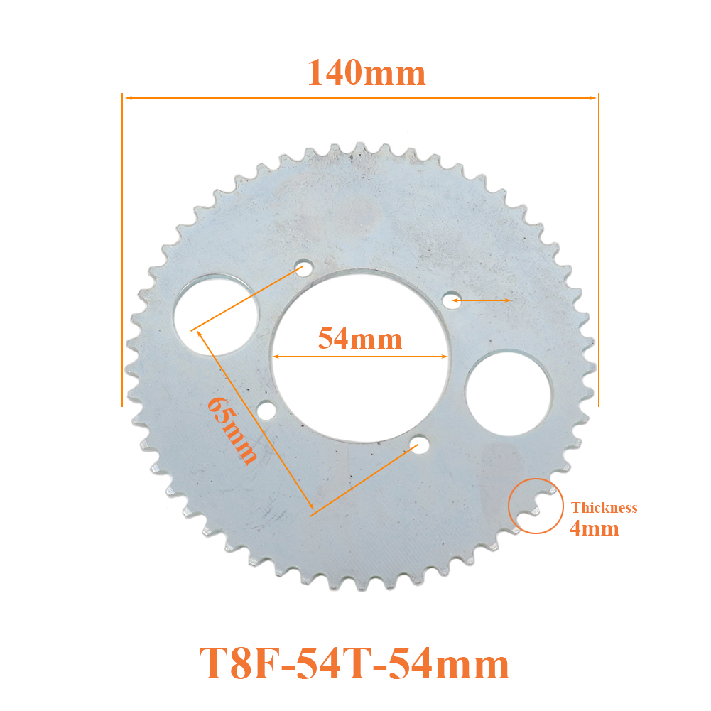 T8F 54T chain plate 54mm 54 To - Motorcycle Gear Rack recensione e prezzo