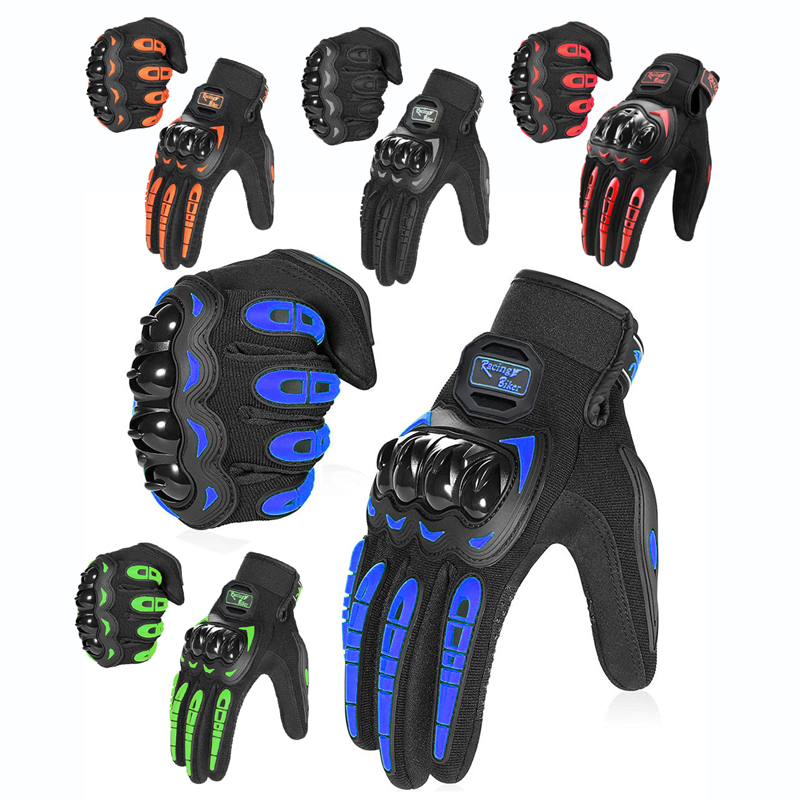 Motorcycle Racing Gloves Fall  - Motorcycle Gear Blue recensione e prezzo