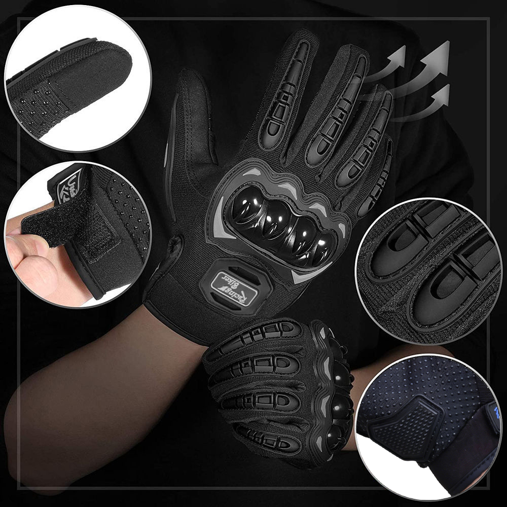 Motorcycle Racing Gloves Fall  - Motorcycle Gear Blue recensione e prezzo