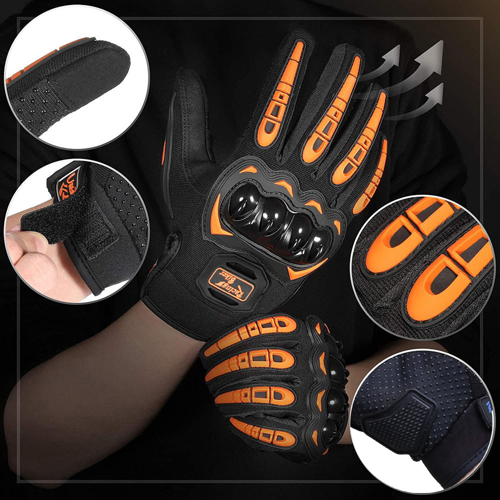 Motorcycle Racing Gloves Fall  - Motorcycle Gear Blue recensione e prezzo