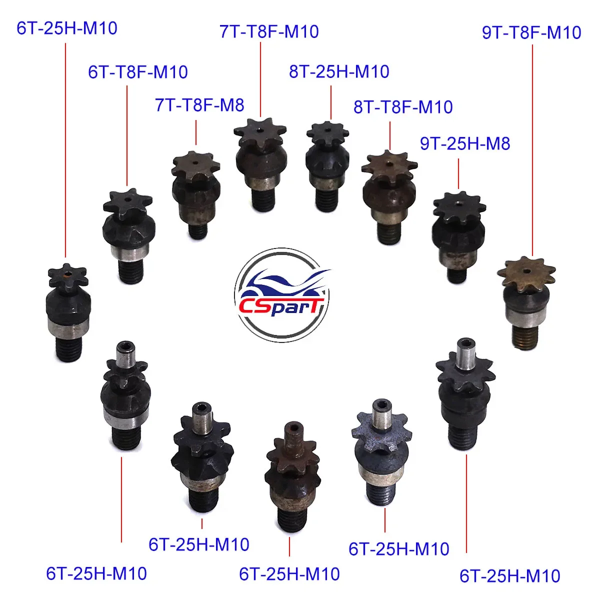 6T 7T 8T 9T 25H T8F M8 M10 Cha - Motorcycle Gear Organizer recensione e prezzo