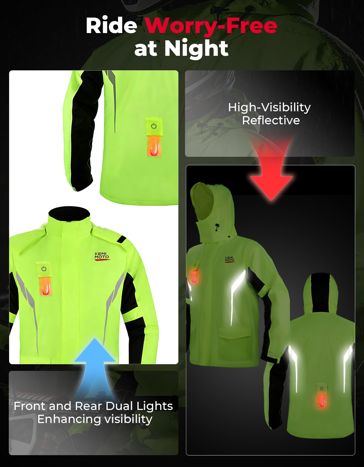 KEMIMOTO Unisex Waterproof Rai - Motorcycle Gear For Sale recensione e prezzo
