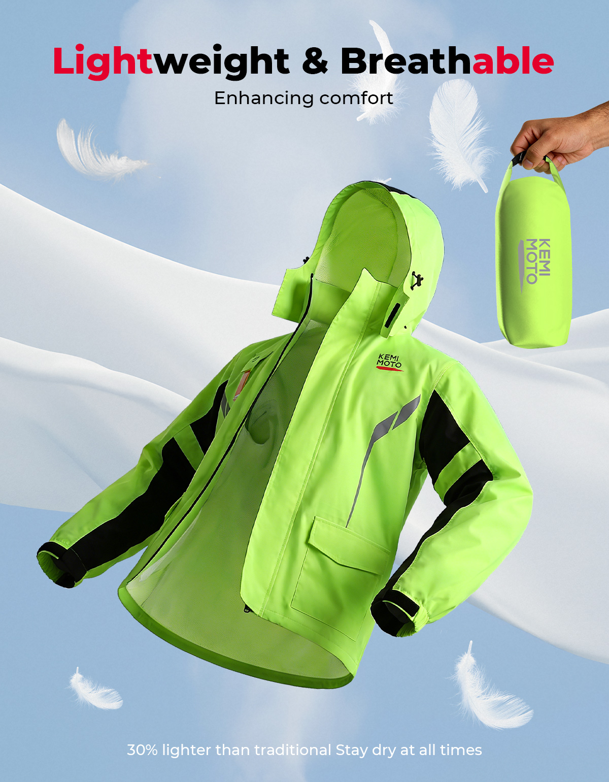 KEMIMOTO Unisex Waterproof Rai - Motorcycle Gear For Sale recensione e prezzo