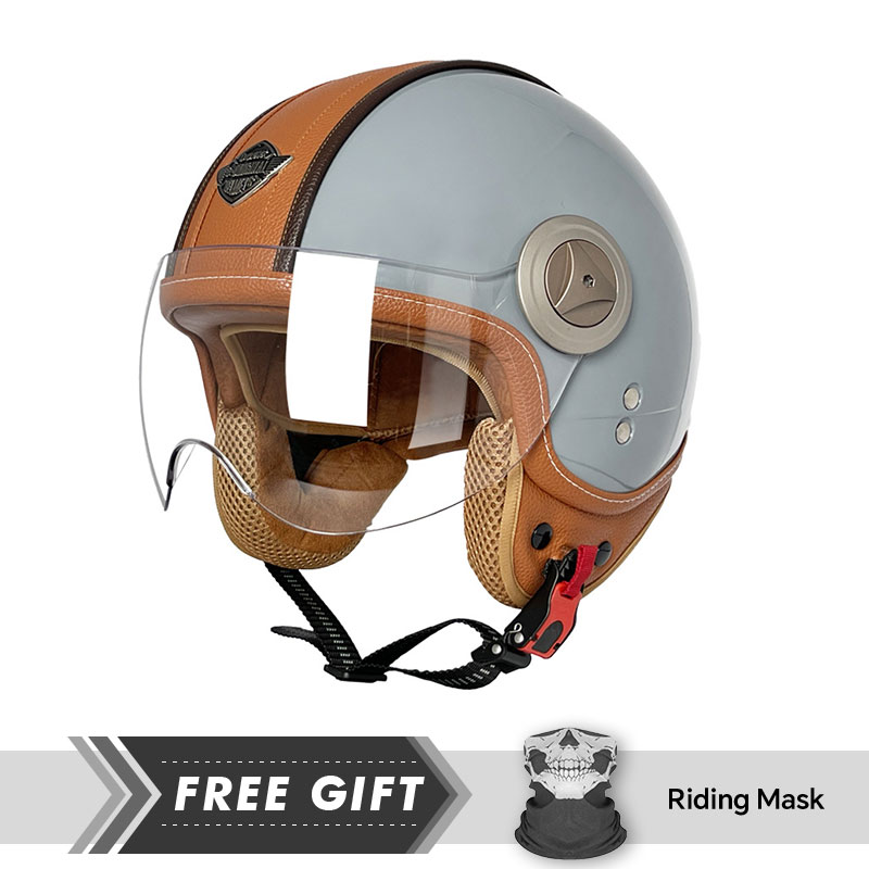 3/4 Open Face Helmet Vintage O - Motorcycle Gear In Store recensione e prezzo