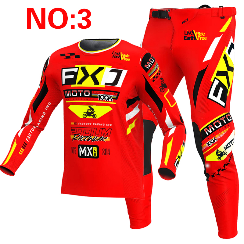 2025 FXJ motocross jersey and  - Motorcycle Gear Blue recensione e prezzo