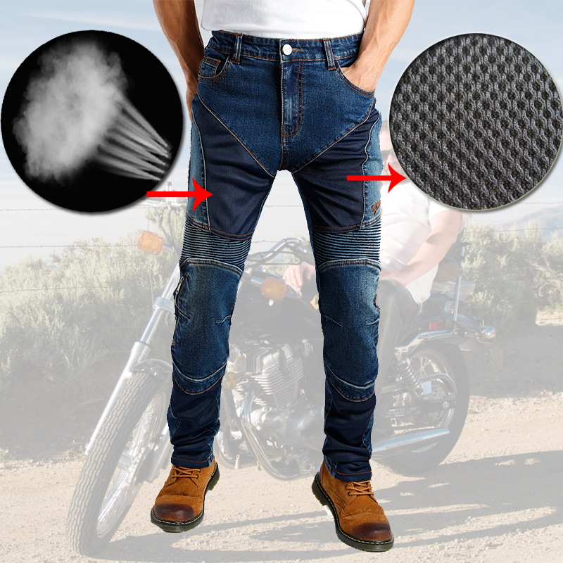 Summer Kevlar Motorcycle jeans - Motorcycle Gear Blue recensione e prezzo