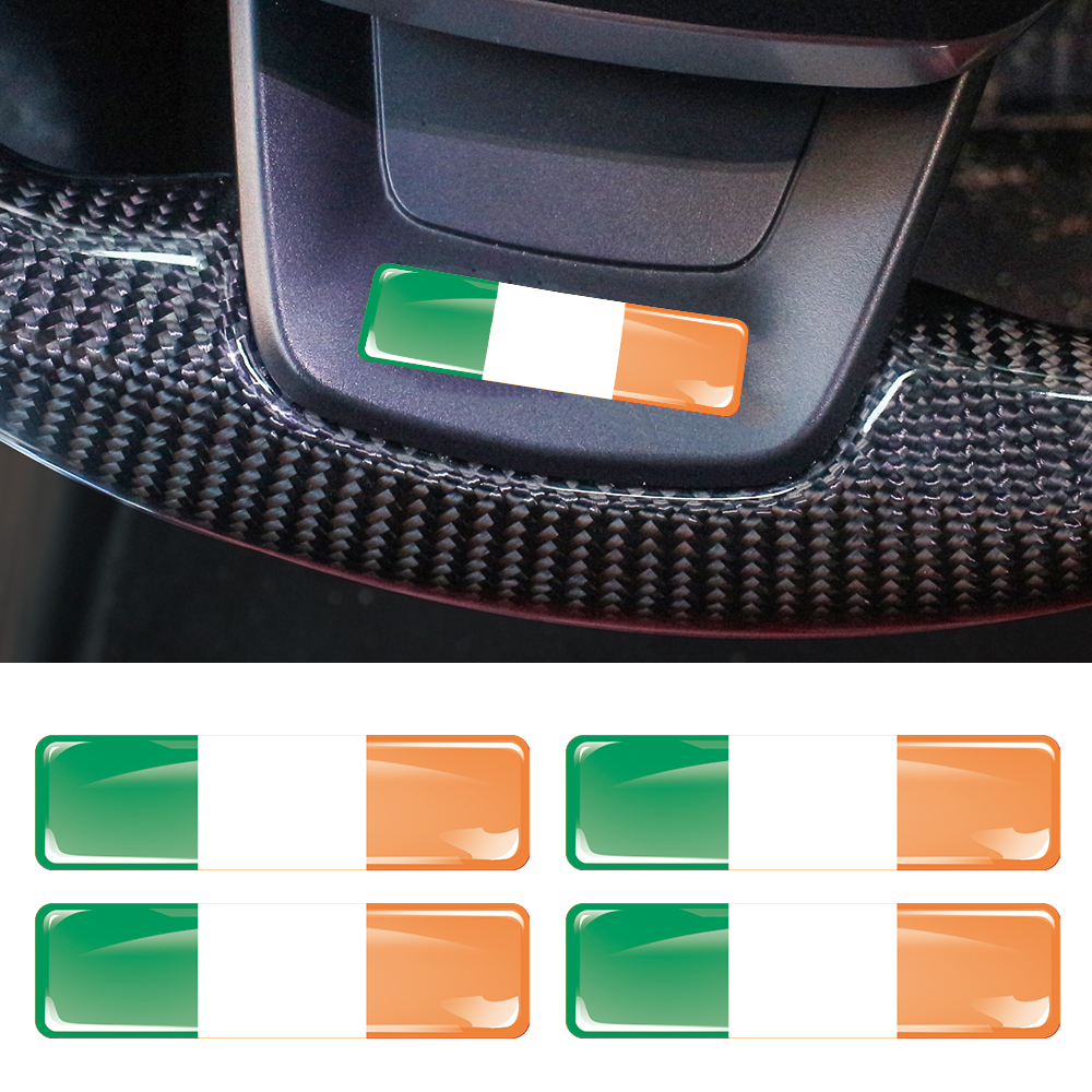 Ireland Flag 3D Epoxy Resin De - Motorcycle Gear Ireland recensione e prezzo