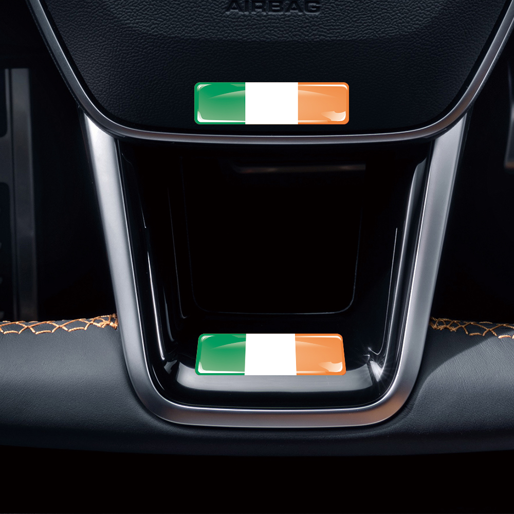Ireland Flag 3D Epoxy Resin De - Motorcycle Gear Ireland recensione e prezzo