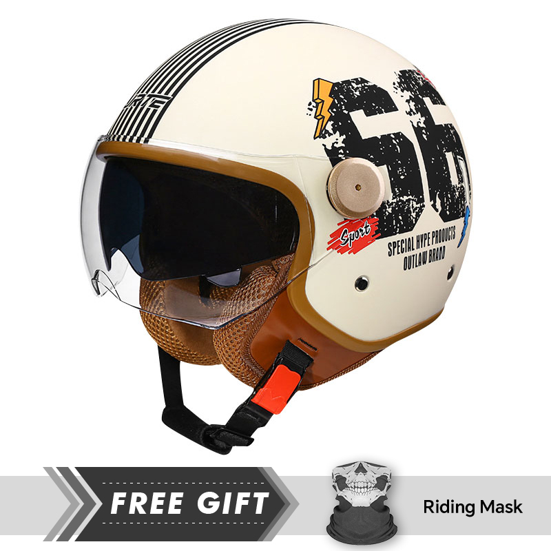 Double Lens Open Face Motorcyc - Motorcycle Gear In Store recensione e prezzo