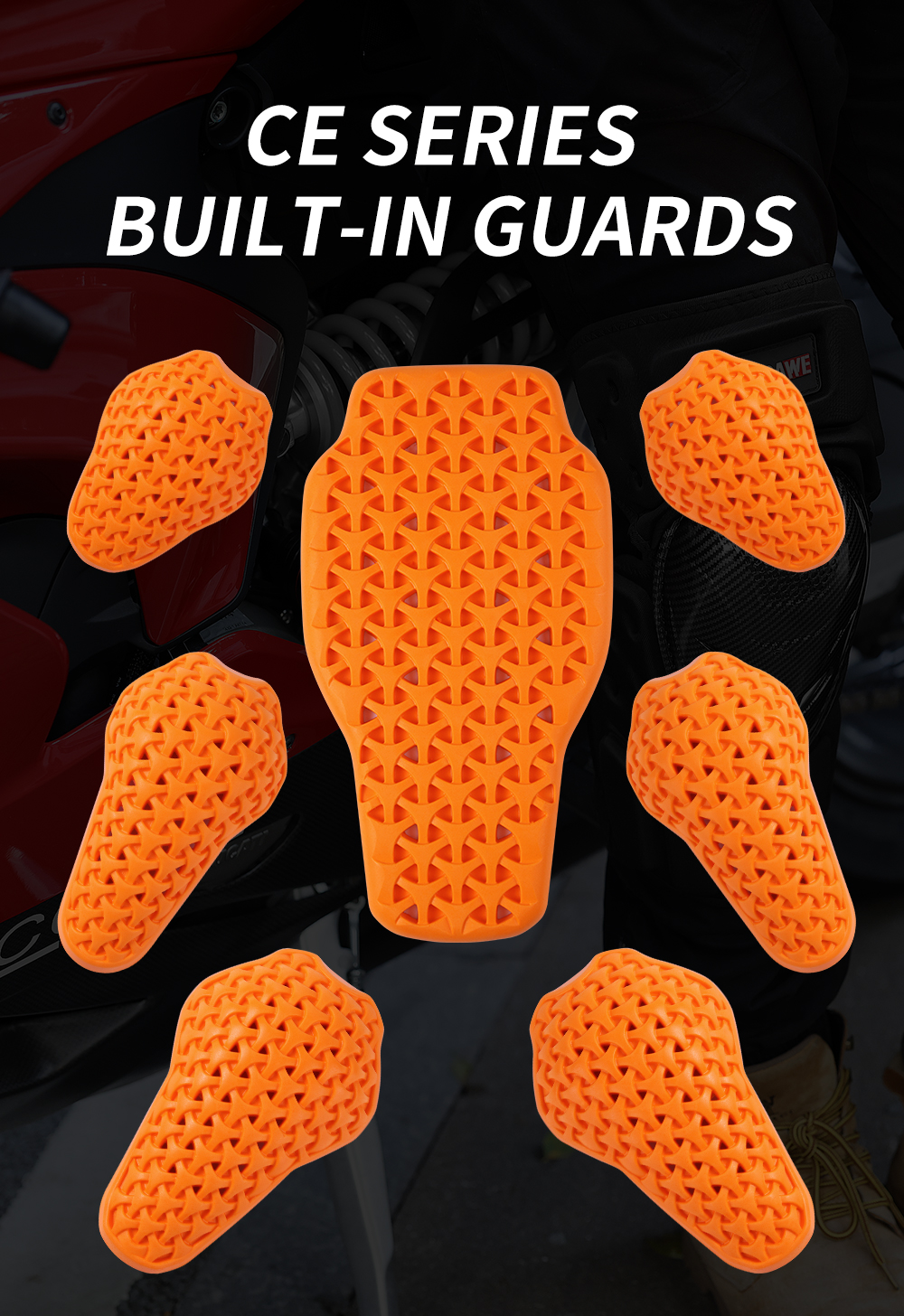 WOSAWE Motorcycle Knee Protect - Motorcycle Gear Jacket recensione e prezzo