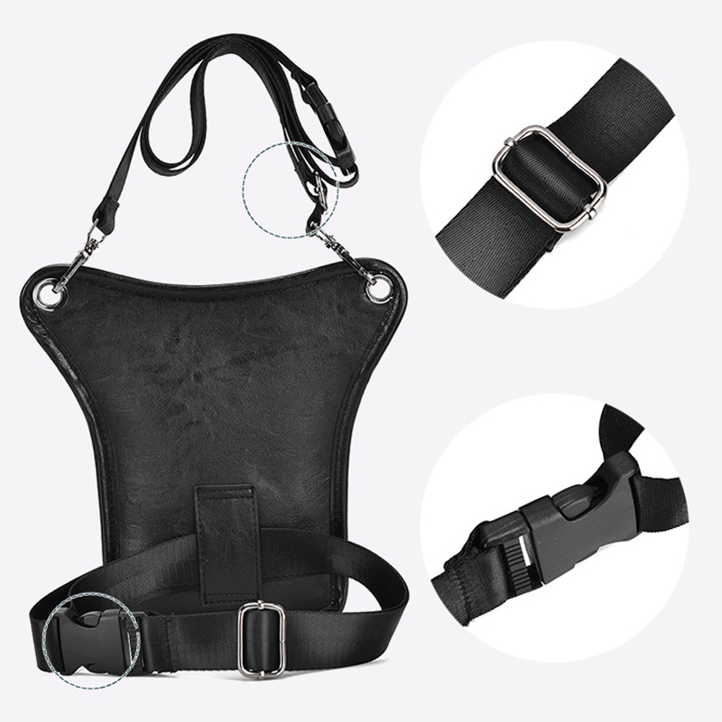 Vintage Pu Leather Waist Pack  - Motorcycle Gear Vintage recensione e prezzo