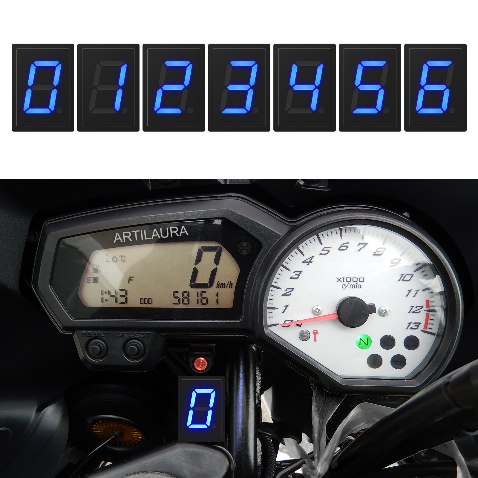 Super 6 Speed Display Universa - Motorcycle Gear Blue recensione e prezzo