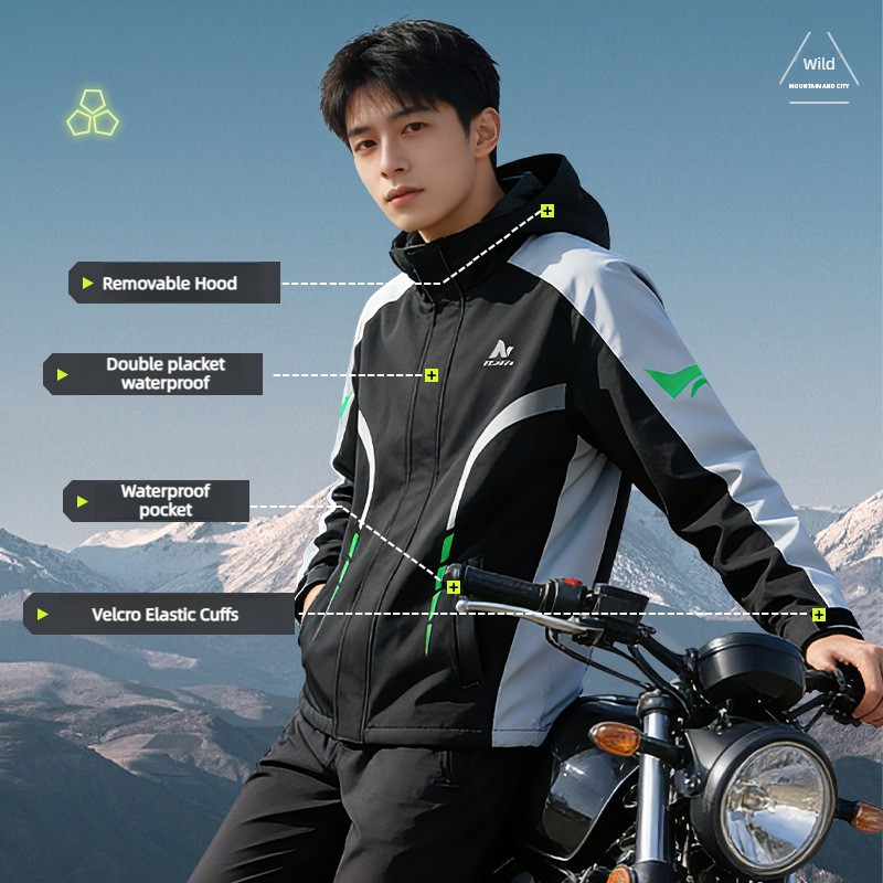 Motorcycle Rain Suit Men Water - Motorcycle Gear For Men recensione e prezzo