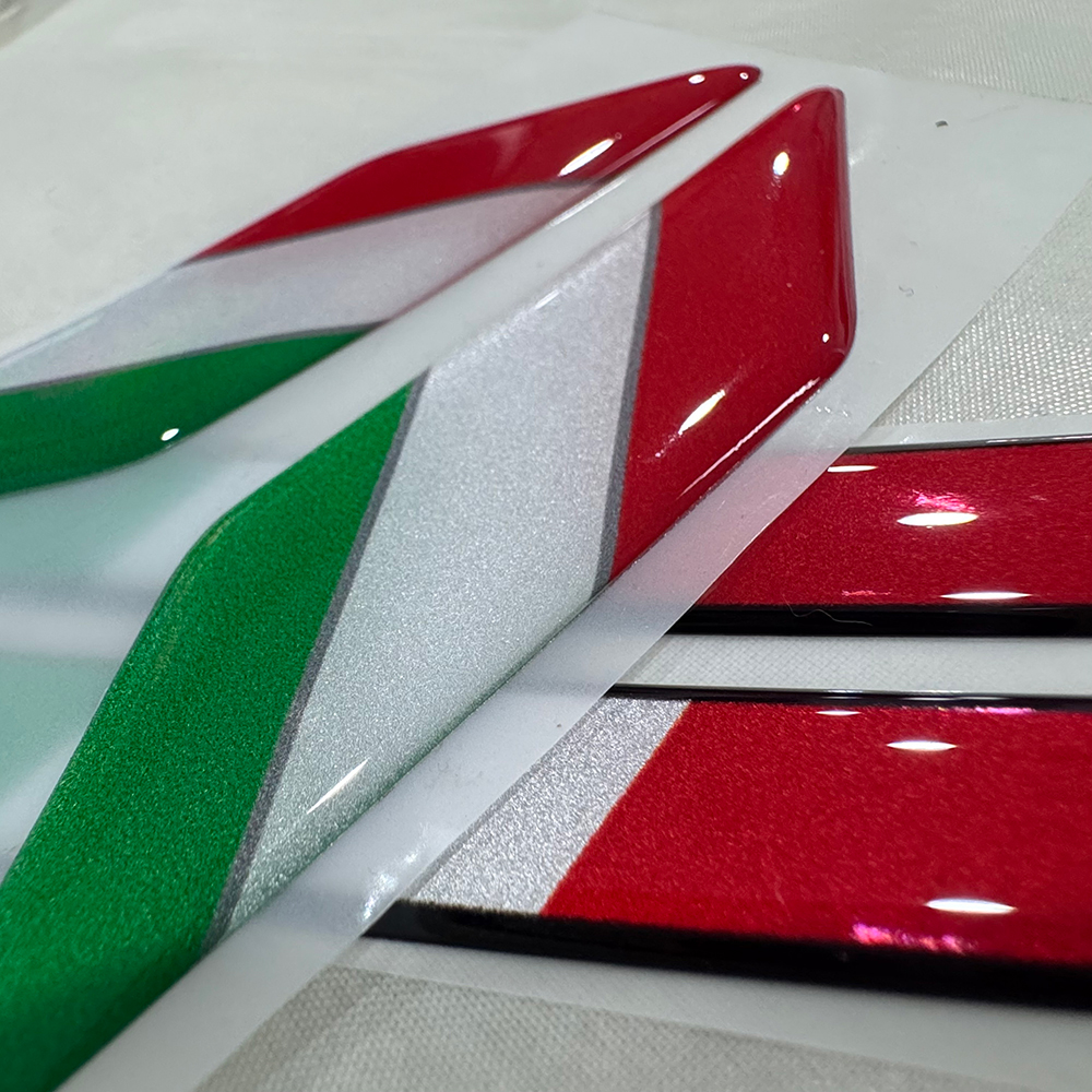 Italy Flag 3D Epoxy Sticker Mo - Motorcycle Gear Up recensione e prezzo