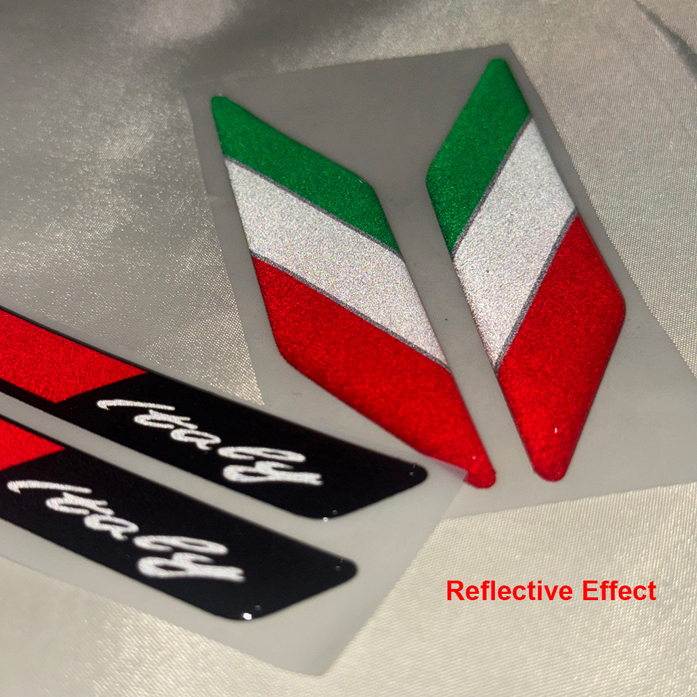 Italy Flag 3D Epoxy Sticker Mo - Motorcycle Gear Up recensione e prezzo